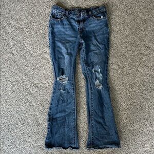 Old Navy Kids Blue Distressed Flare Jeans